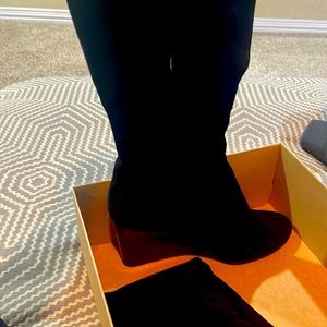 Cole Haan suede boots 3 inch wedges heel. Only worn